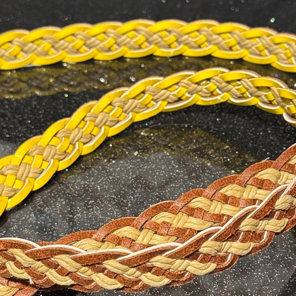 J. Crew Yellow and Tan Braided Belt - Picture 6 of 8